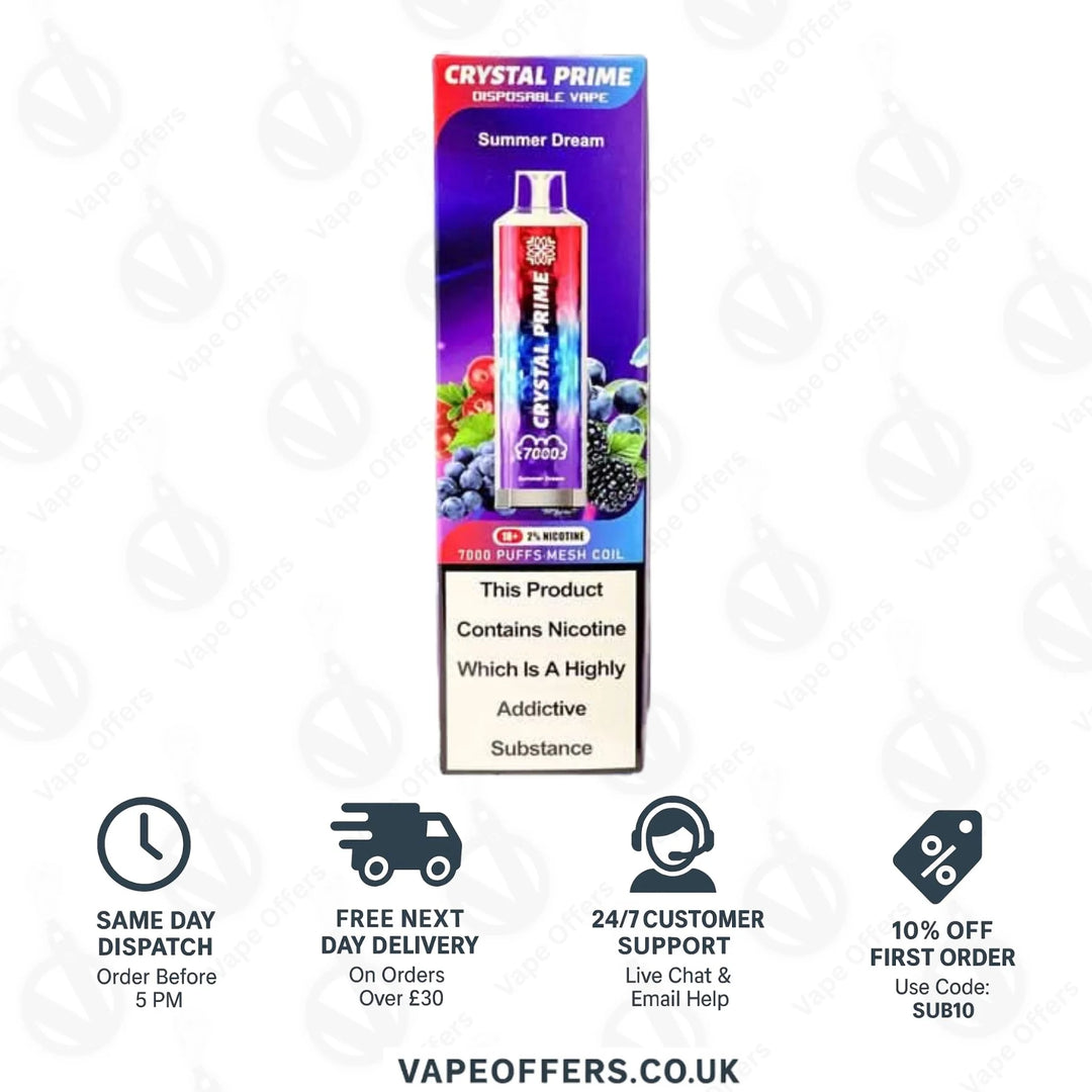 Summer Dream Crystal Prime 7000 Vape