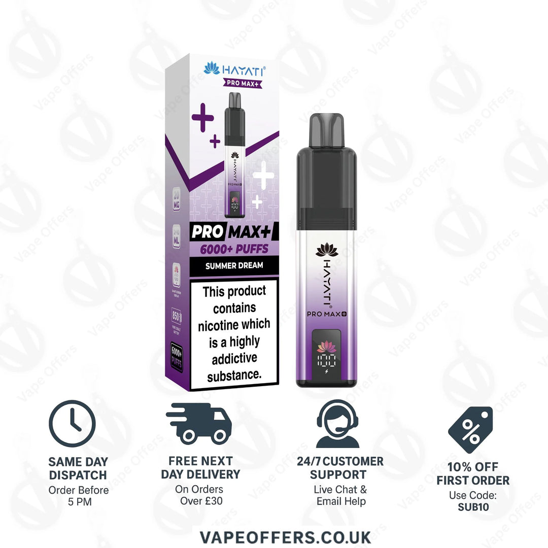 Hayati Pro Max Plus 6000 Pod Kit | Box Of 5 For £40