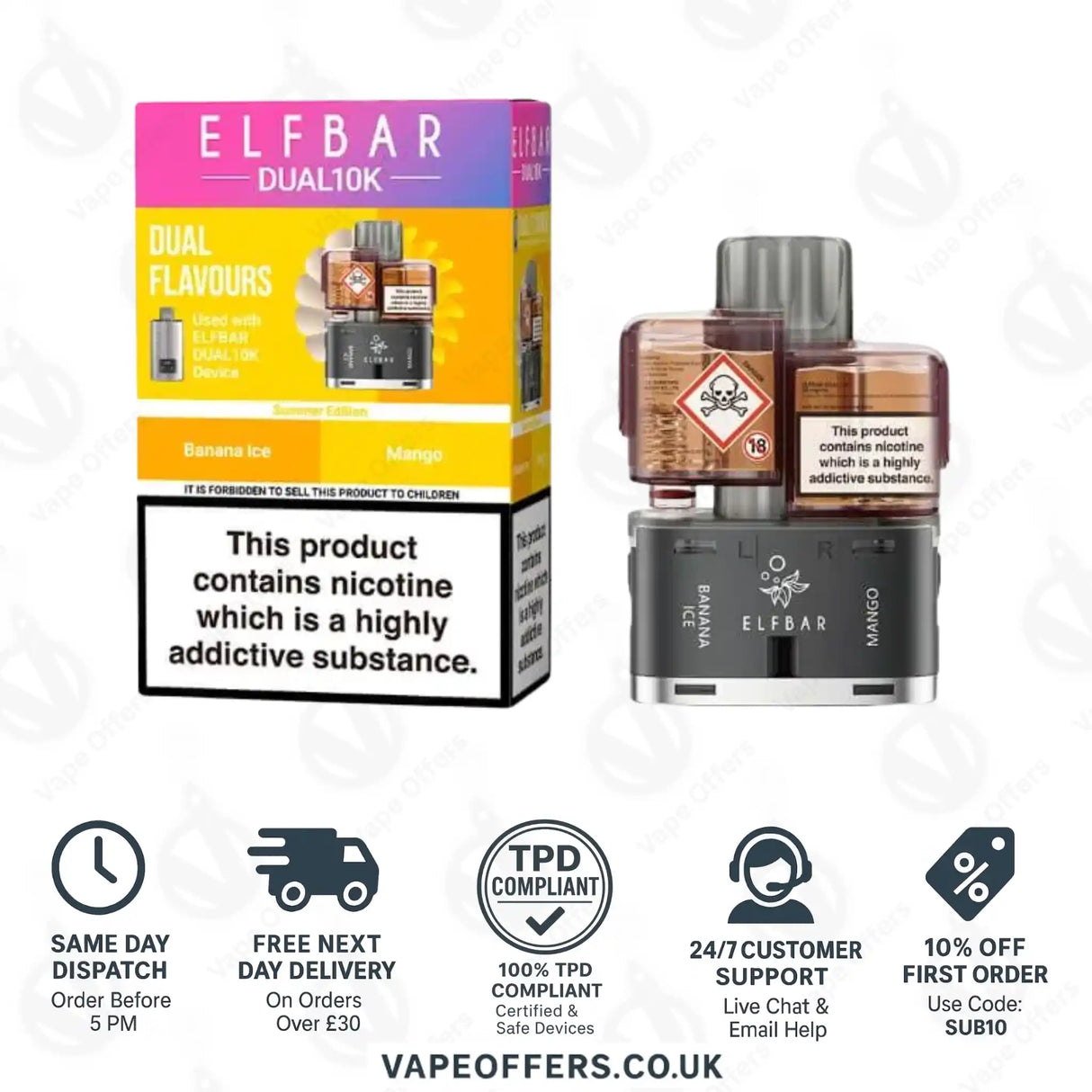 Elf Bar Dual 10K Prefilled Pod Summer Edition