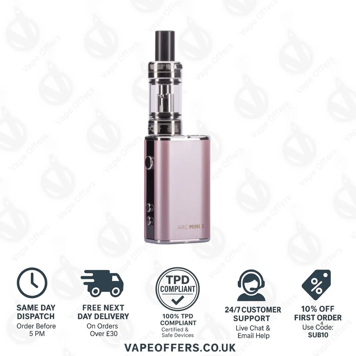TECC Arc Mini 2 Vape Kit Pink 