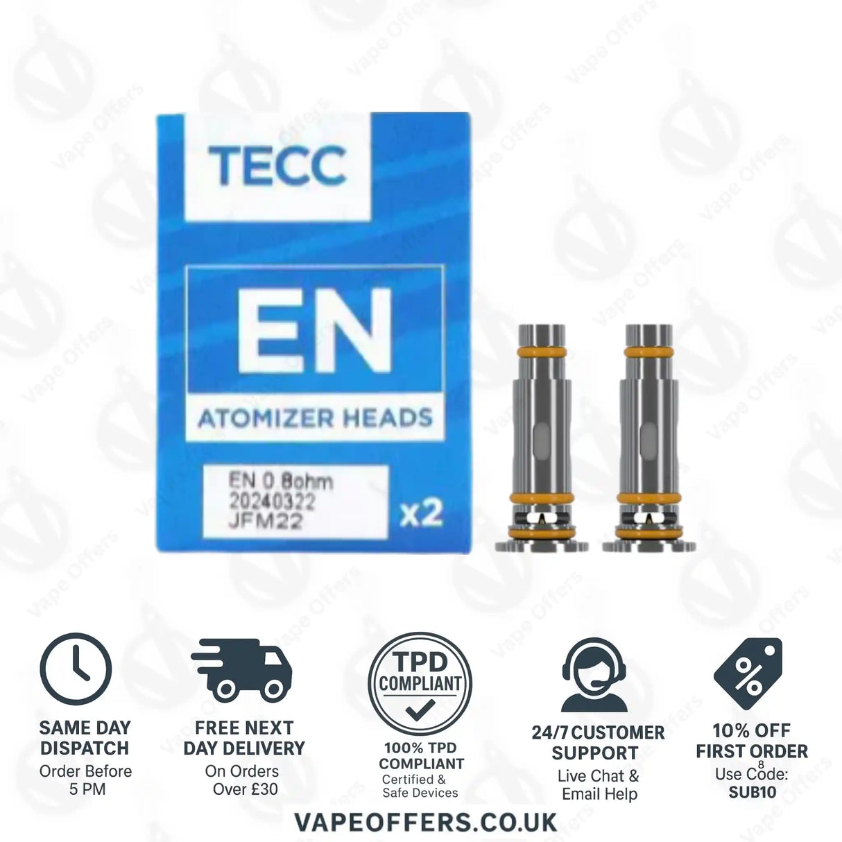TECC EN Replacement Coils 0.8 ohm