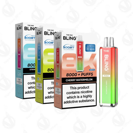 The Crystal Bling Max 8000 Preffilled Pod Kit