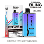Load image into Gallery viewer, The Crystal Bling 18000 - Blackurrant Cotton Candy &amp; Blue Raspberry 

