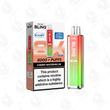 The Crystal Bling Max 8000 Cherry Watermelon Preffilled Pod Kit