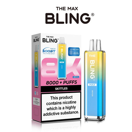 The Crystal Bling Max 8000 Preffilled Pod Kit Skittles 