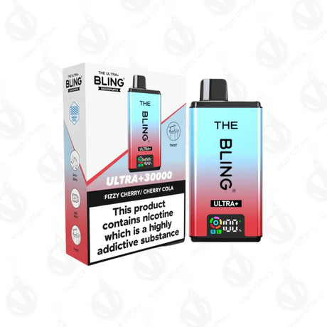 The Crystal Bling Ultra Plus 30k Fizzy Cherry & Cherry Cola Prefilled Vape Kit 
