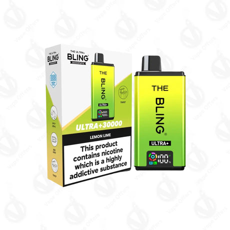The Crystal Bling Ultra Plus 30k Lemon Lime Prefilled Vape Kit 