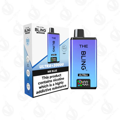 The Crystal Bling Ultra Plus 30k Mr Blue Prefilled Vape Kit 