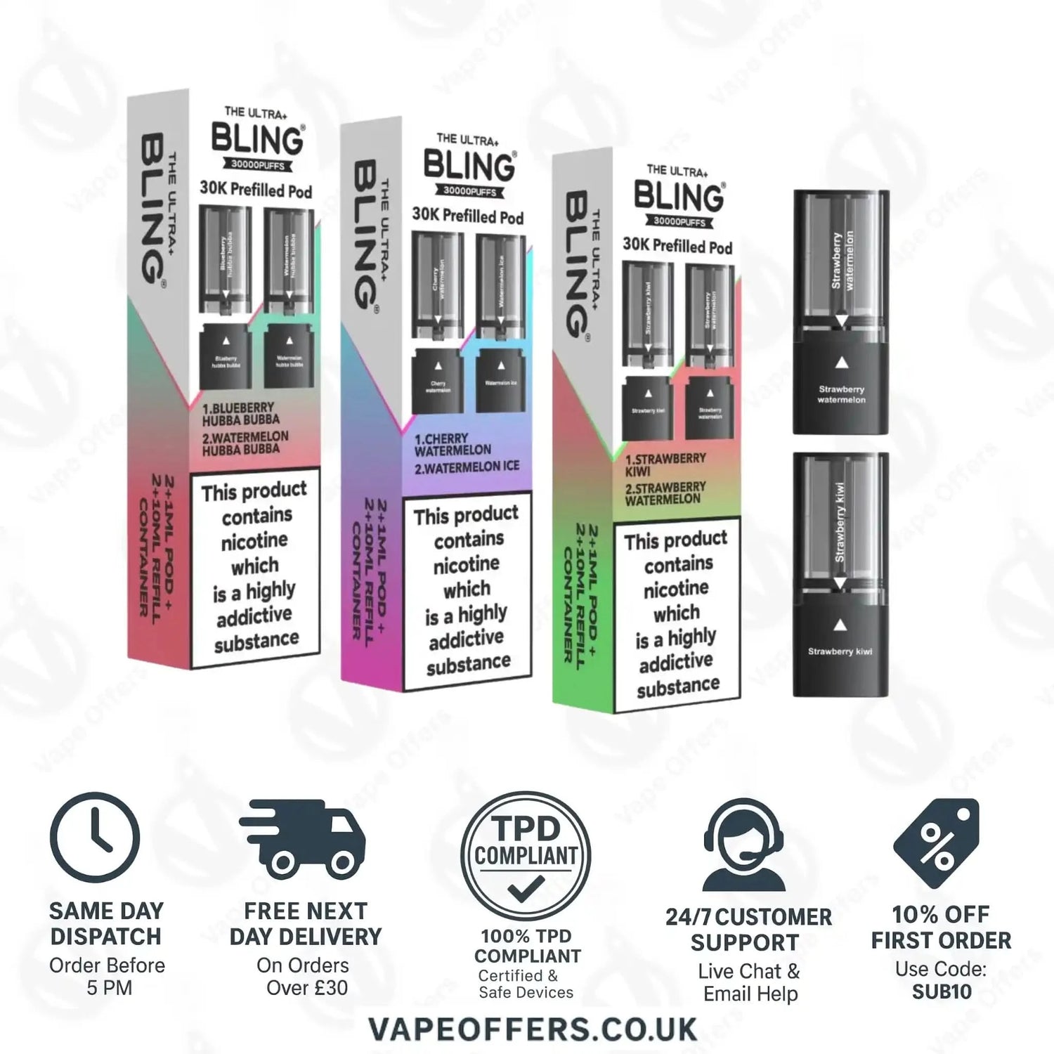 The Crystal Bling Ultra Plus 30k Prefilled Pods  