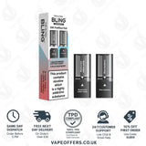 The Crystal Bling Ultra Plus 30k Prefilled Pods Blackcurrant Cotton Candy & Blue Raspberry