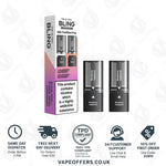 Load image into Gallery viewer, The Crystal Bling Ultra Plus 30k Prefilled Pods Blueberry Raspberry

