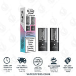 Load image into Gallery viewer, The Crystal Bling Ultra Plus 30k Prefilled Pods Blueberry Sour Raspberry &amp; Cherry Sour Raspberry
