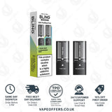The Crystal Bling Ultra Plus 30k Prefilled Pods Fresh Mint & Strawberry Mint