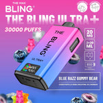 Load image into Gallery viewer, ⁠The Crystal Bling Ultra Plus 30k Prefilled Vape Kit - Blue Razz Gummy Bear
