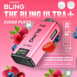 Load image into Gallery viewer, The Crystal Bling Ultra Plus 30k Prefilled Vape Kit - Strawberry Raspberry Cherry Ice / Strawberry Blueberry Raspberry
