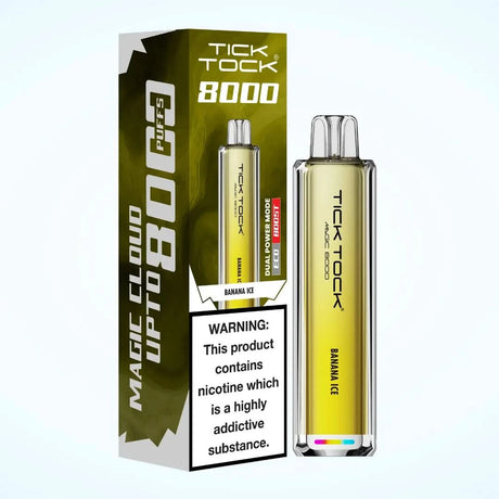 Tick Tock Magic 8000 Puffs Vape -  Banana Ice 