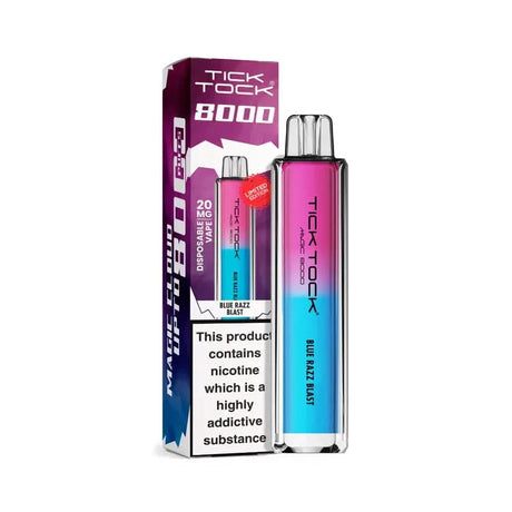 Tick Tock Magic 8000 Puffs Vape -  Blue Razz Blast 