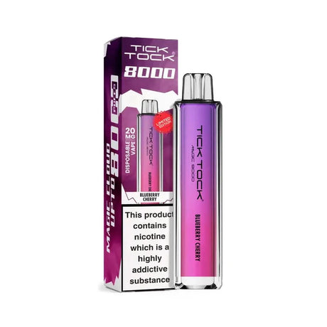 Tick Tock Magic 8000 Puffs Vape -  Blueberry Cherry 