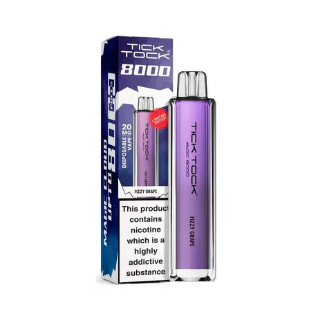 Tick Tock Magic 8000 Puffs Vape -  Fizzy Grape 