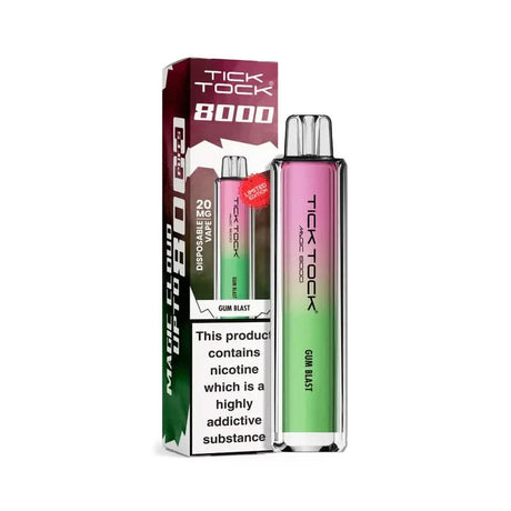 Tick Tock Magic 8000 Puffs Vape -  Gum Blast 