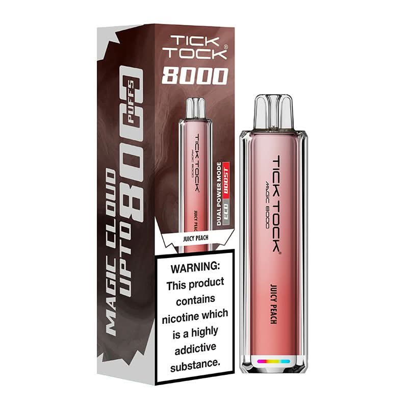 Tick Tock Magic 8000 Puffs Vape -  Juicy Peach 