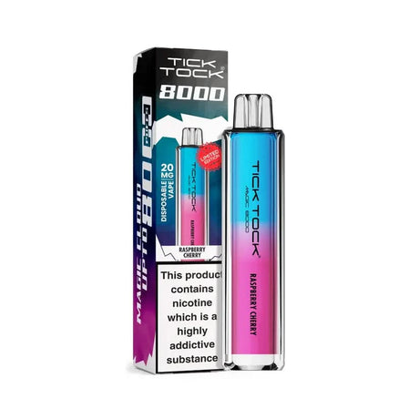 Tick Tock Magic 8000 Puffs Vape -  Raspberry Cherry 