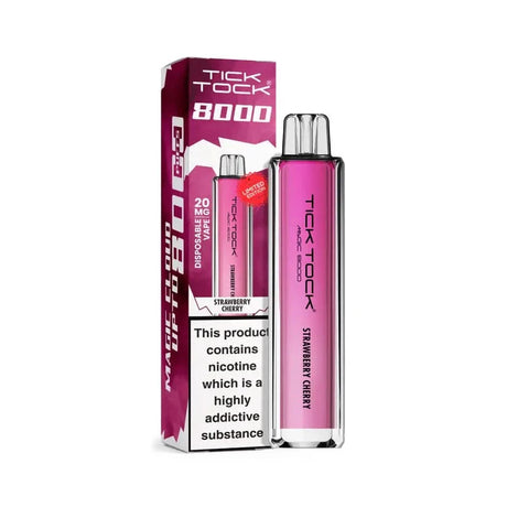 Tick Tock Magic 8000 Puffs Vape -  Strawberry Cherry 
