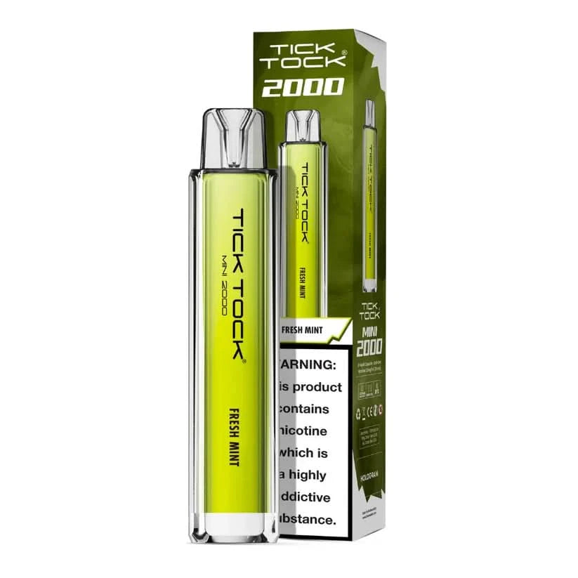 Tick Tock Mini 2000 Puffs - Fresh Mint