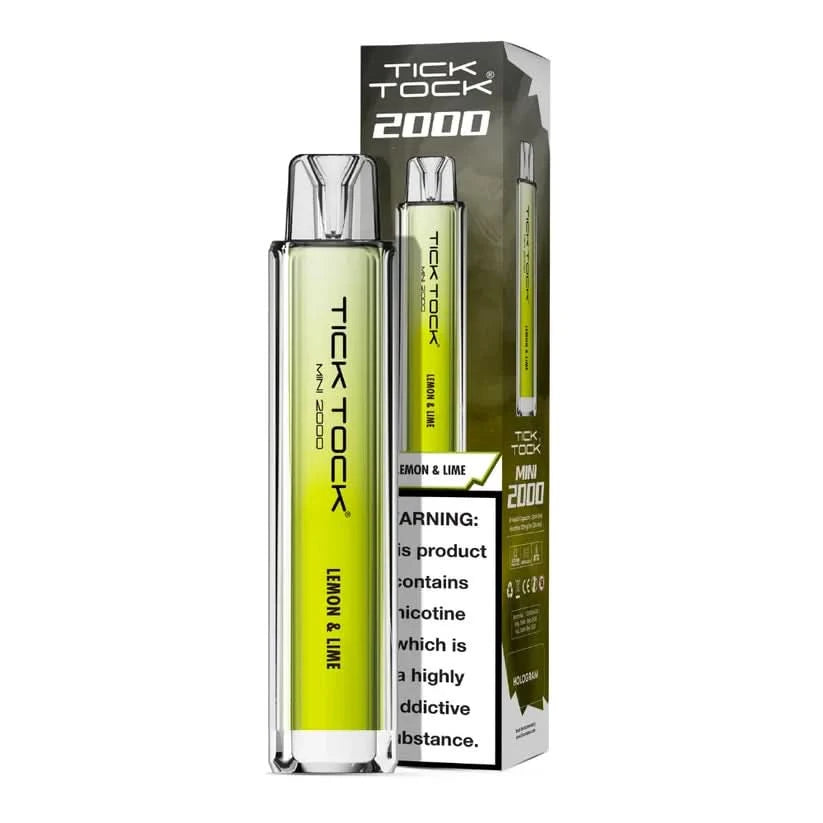 Tick Tock Mini 2000 Puffs - Lemon & Lime 