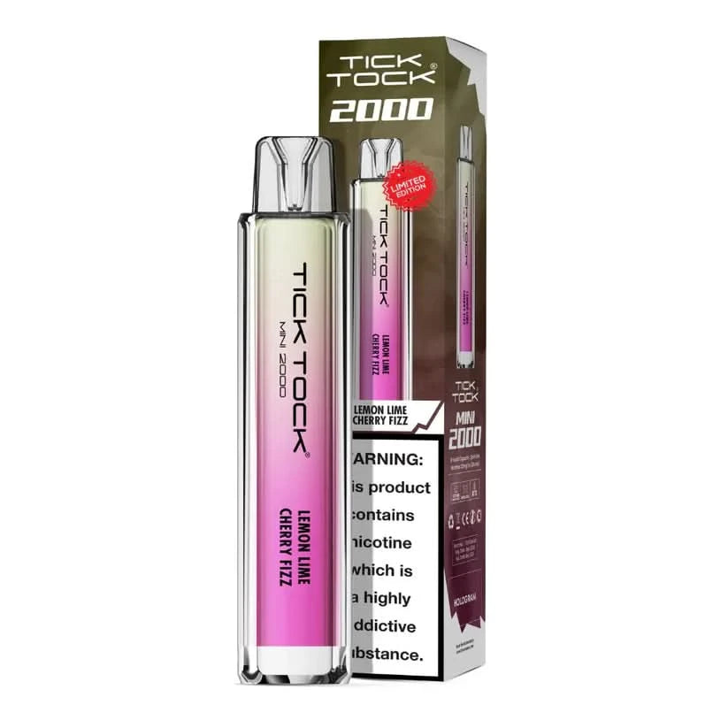Tick Tock Mini 2000 Puffs - Lemon Lime Cherry Fizz