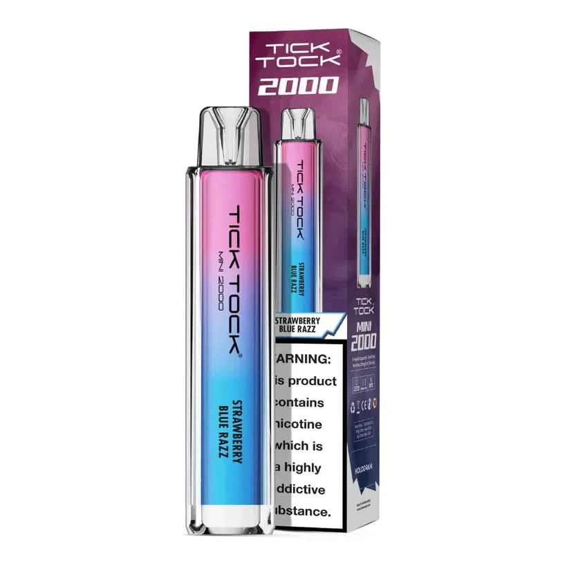 Tick Tock Mini 2000 Puffs - Strawberry Blue Razz