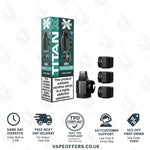 Load image into Gallery viewer, Titan X 10K Puffs Prefilled Pod Cool Mint
