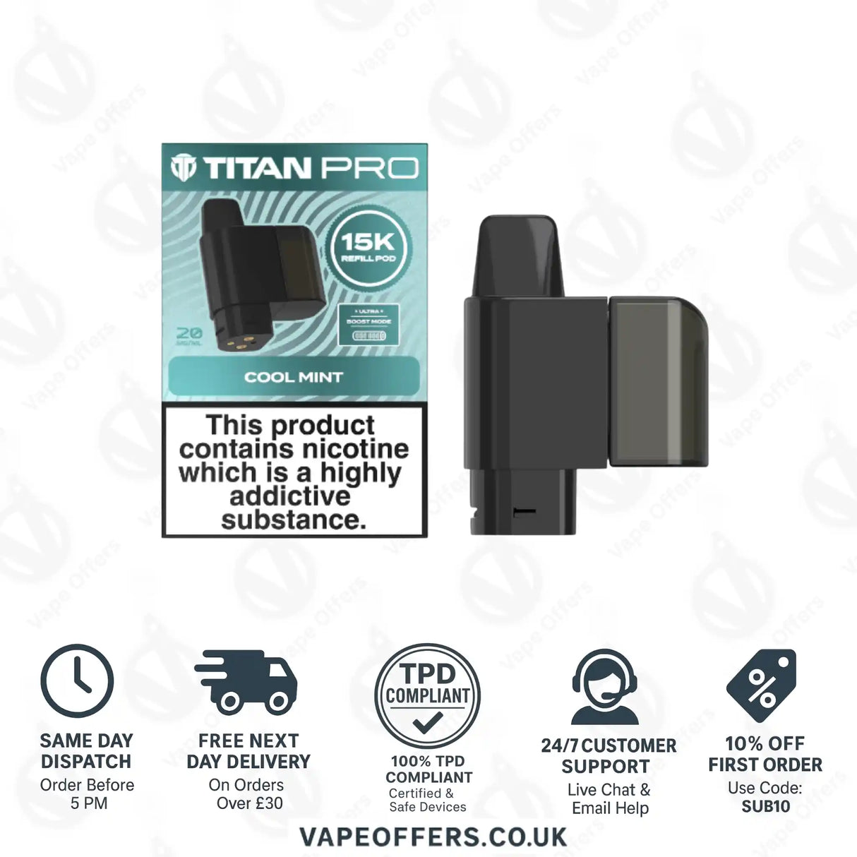 Titan Pro 15K Cool Mint Refill Pod
