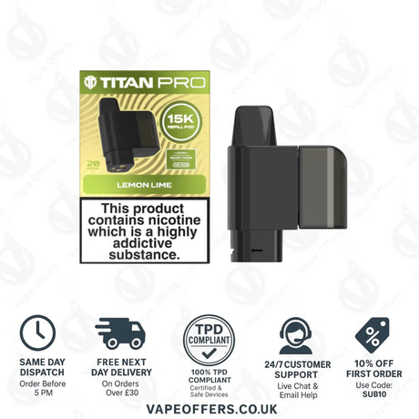 Titan Pro 15K Lemon Lime Refill Pod