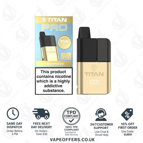 Titan Pro 15K Pineapple Ice Prefilled Pod Kit