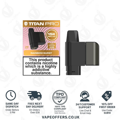 Titan Pro 15K Rainbow Burst Refill Pod