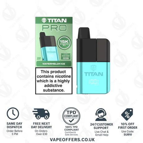 Titan Pro 15K Watermelon Ice Prefilled Pod Kit