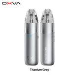 OXVA NeXLIM 2 Mini pod kit in titanium gray, front and back