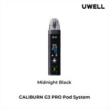 Uwell Caliburn G3 Pro Pod Kit - Midnight Black