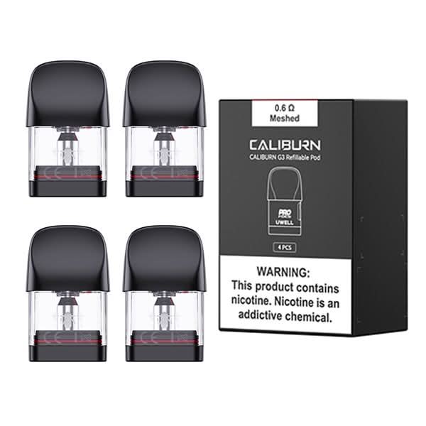 Uwell Caliburn G3 Replacement Pods 4 Pack - 0.6v ohm 