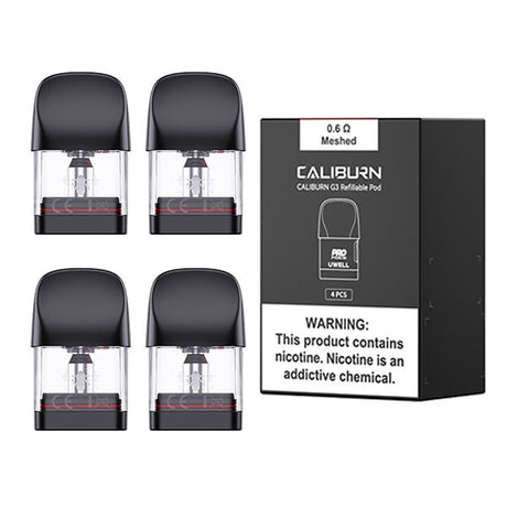Uwell Caliburn G3 Replacement Pods 4 Pack - 0.6v ohm