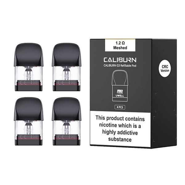 Uwell Caliburn G3 Replacement Pods 4 Pack - 1.2 ohm 
