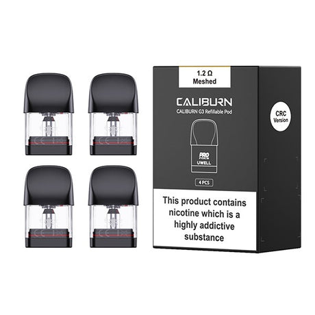 Uwell Caliburn G3 Replacement Pods 4 Pack - 1.2 ohm