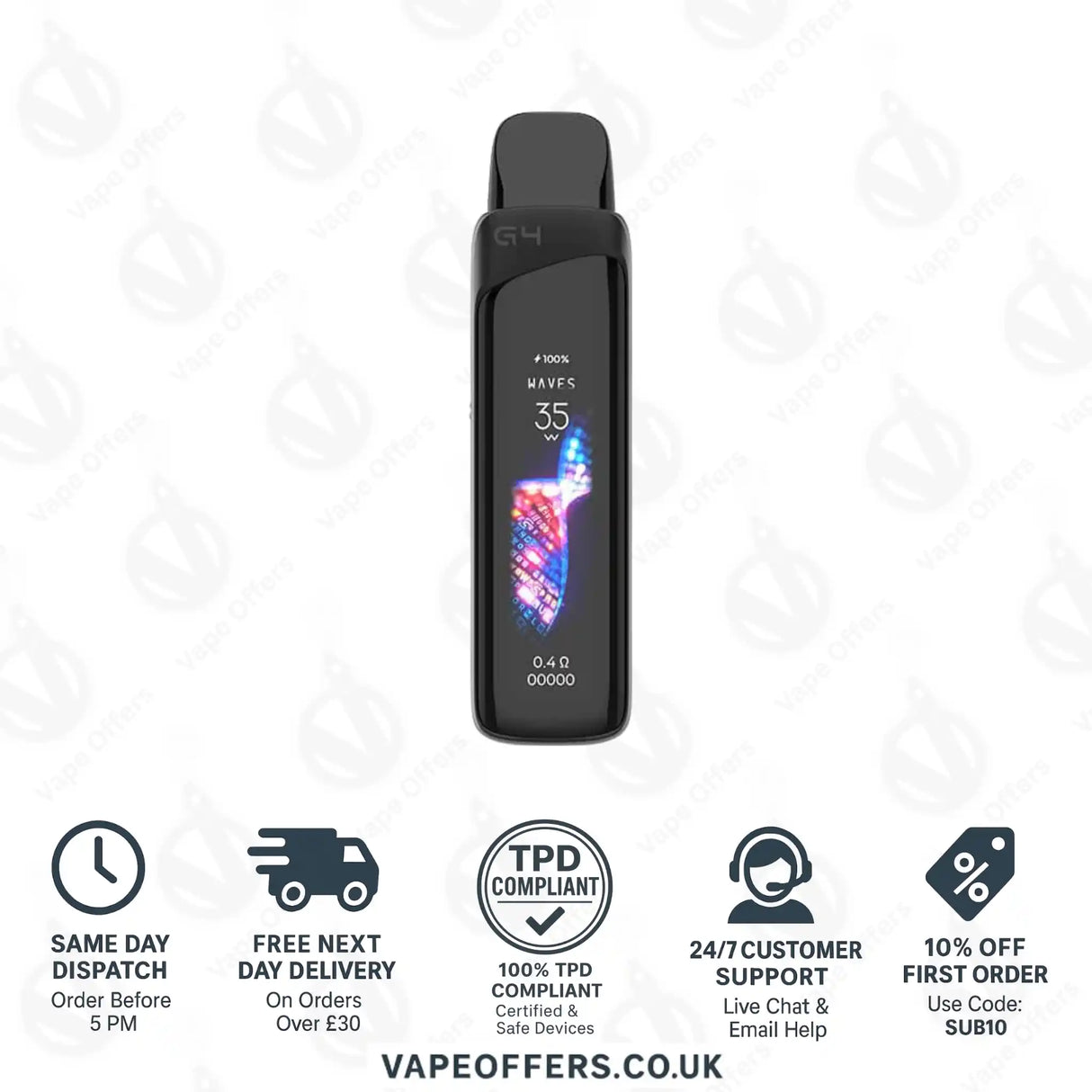 Uwell Caliburn G4 Pro Pod Kit Stripe Black