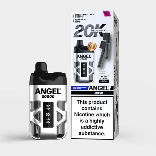 White Edition Vapes Bars Angel 20K Prefilled Pod Kit