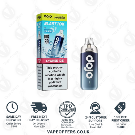 Vaporesso DOJO Blast 10K Prefilled Pod Vape Kit Lychee Ice