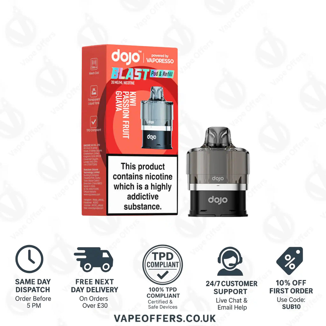 Vaporesso DOJO Blast 6000 Prefilled Pod Kiwi Passion Fruit Guava