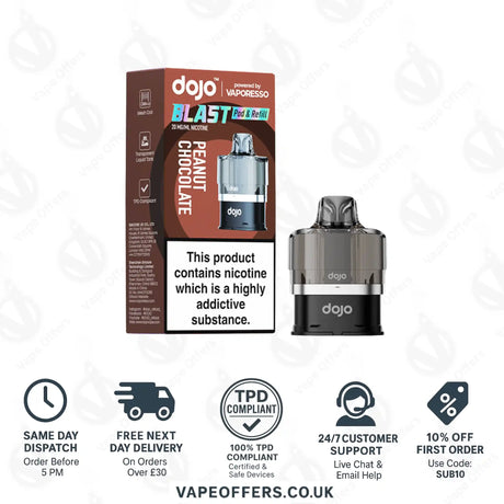 Vaporesso DOJO Blast 6000 Prefilled Pod Peanut Chocolate