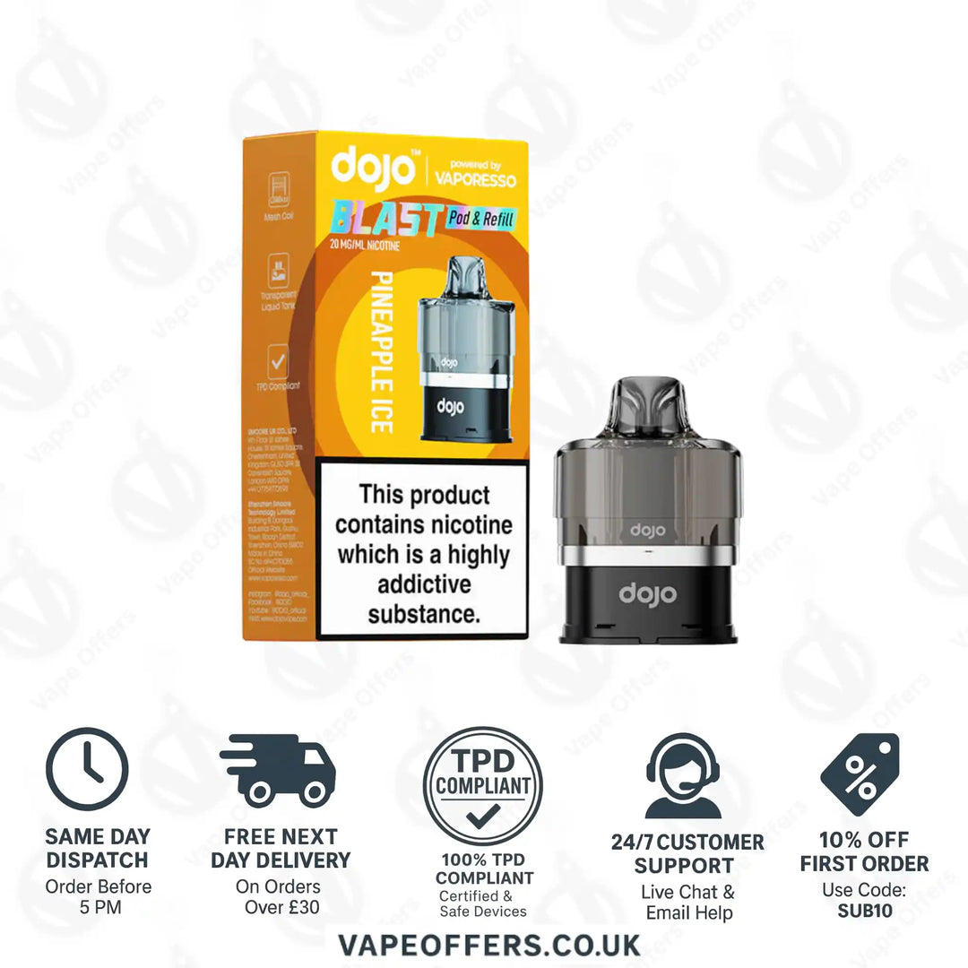Vaporesso DOJO Blast 6000 Prefilled Pod Pineapple Ice