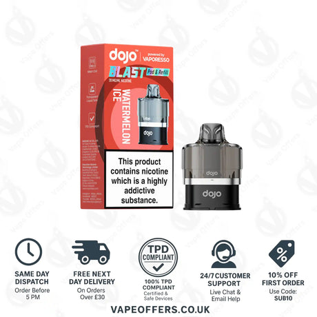Vaporesso DOJO Blast 6000 Prefilled Pod Watermelon Ice